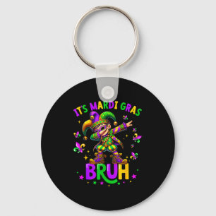 Llavero Es Mardi Gras Hermano Leprechaun Bufón Dabbing Nue