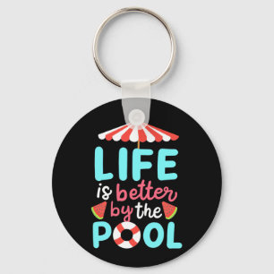 Llavero Es Mejor Nadar Junto A La Piscina