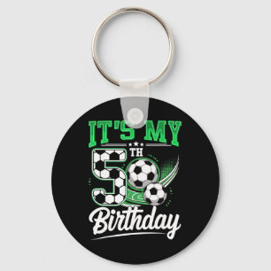 Llavero Es Mi 5 Cumpleaños Niño Fútbol Ll 5 Años Número