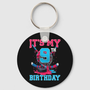 Llavero Es Mi 9 Cumpleaños Hockey 9 Años Helado D