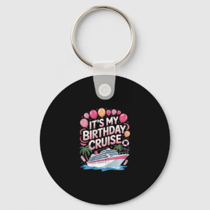 Llavero Es mi crucero de cumpleaños rosa viaje al mar muje