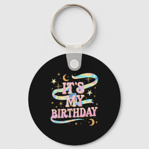 Llavero Es Mi Cumpleaños Chicas Mujeres Groovy Coquette Cu