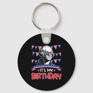 Llavero Es Mi Cumpleaños Día de la Independencia George Wa