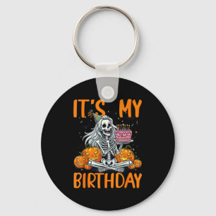 Llavero Es Mi Cumpleaños Esqueleto Halloween Cumpleaños De