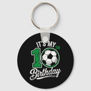 Llavero Es mi cumpleaños número 10 de fútbol 10 años de cu