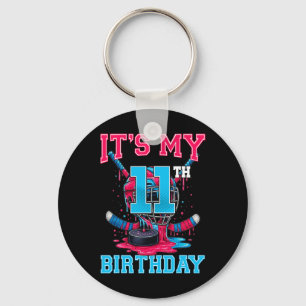 Llavero Es mi cumpleaños número 11 de hockey helado de 11