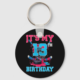Llavero Es mi cumpleaños número 13 de hockey helado de 13