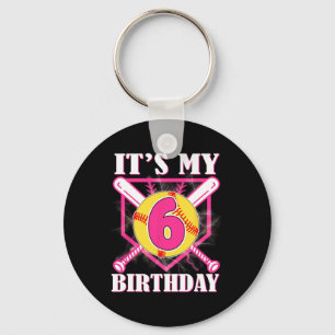 Llavero Es mi cumpleaños número 6 Cumpleaños de 6 años Sof