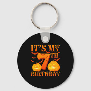 Llavero Es Mi Cumpleaños Número 7 Calabazas 7 Años De Edad