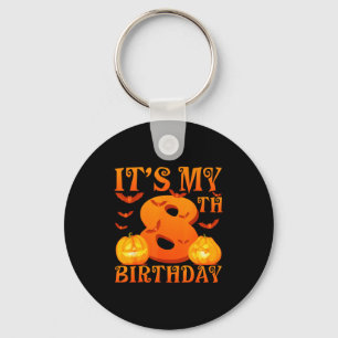 Llavero Es mi cumpleaños número 8 Calabazas 8 años de edad