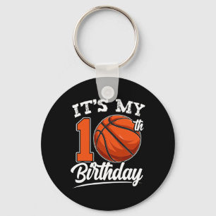 Llavero Es mi décimo cumpleaños Bysketbyll Player 10 Bday 