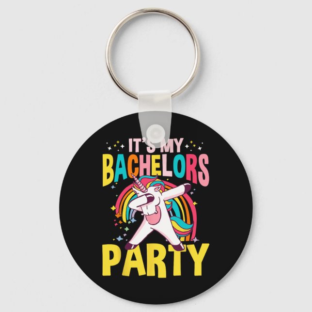 Llavero Es mi fiesta de licenciatura para hombres malhumor (Anverso)