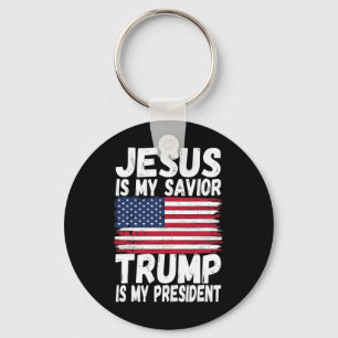 Llavero ¿Es mi salvador Trump mi presidente el regalo repu