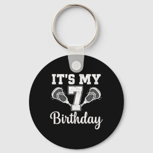 Llavero Es mi séptimo cumpleaños Lacrosse de 7 años cumple