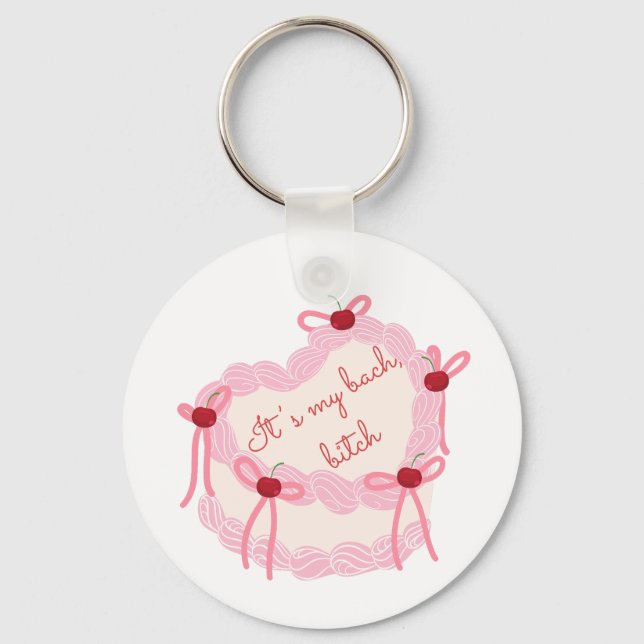 Llavero Es Mi Soltera | Torta Coqueta Despedida de Soltera (Anverso)