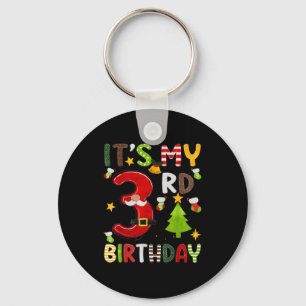 Llavero Es mi tercer cumpleaños chicos de 3 años niños Nav
