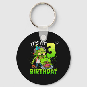 Llavero Es mi tercer cumpleaños zombi de niños de más de 3