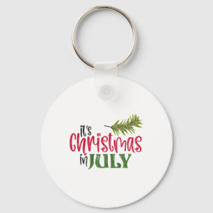 Llavero Es Navidad En Julio Divertido Santa Playa Verano G
