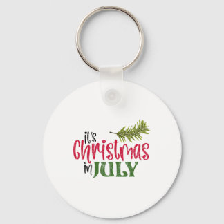 Llavero Es Navidad En Julio Divertido Santa Playa Verano G