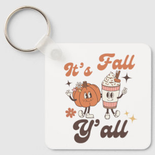 Llavero Es Otoño, Cute Pumpkin Spice Latte