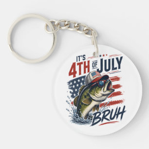 Llavero Es Pesca Bruta de Lubina del 4 de Julio