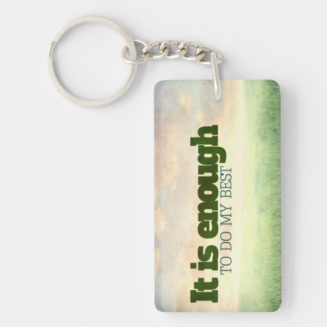 Llavero "Es suficiente para hacer lo mejor que pueda" Moti (Frente)