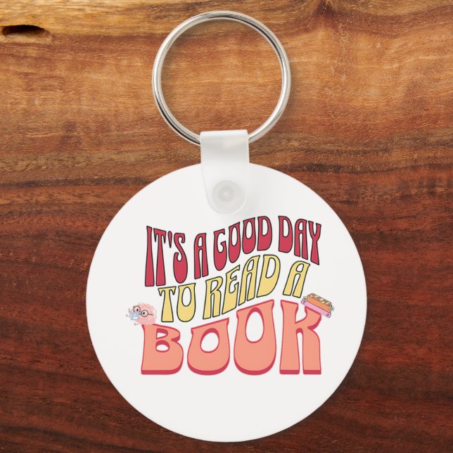 Llavero Es un buen día para leer un libro (Reverso )
