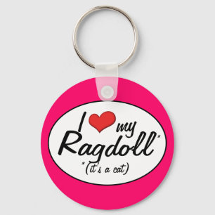 Llavero ¡Es un gato! Amo Mi Ragdoll