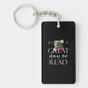 Llavero Es un gran día para leer libros divertidos leyendo