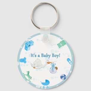 Llavero Es un muchacho - Baby Shower personalizado