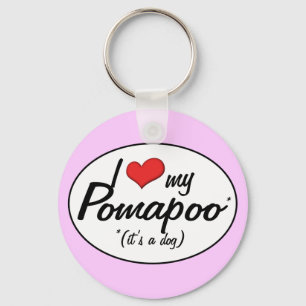 Llavero ¡Es un perro! Amo Mi Pomapoo