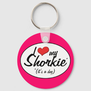 Llavero ¡Es un perro! Amo mi Shorkie