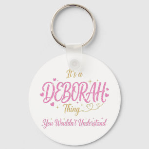Llavero Es Una Cosa de Deborah Rosa Dorado Regalo para Muj