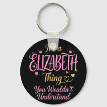Es Una Cosa de Elizabeth Rosa Oro Regalo para Muje