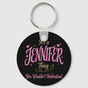 Llavero Es Una Cosa De Jennifer Rosa Dorado Regalo Para Mu