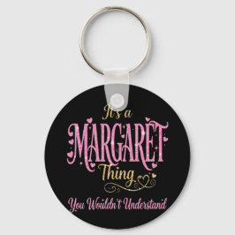 Llavero Es Una Cosa De Margaret Rosa Dorado Regalo Para Mu