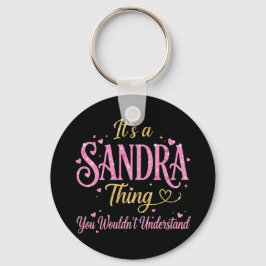 Llavero Es Una Cosa De Sandra Rosa Dorado Regalo Para Muje