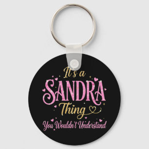 Llavero Es Una Cosa De Sandra Rosa Dorado Regalo Para Muje