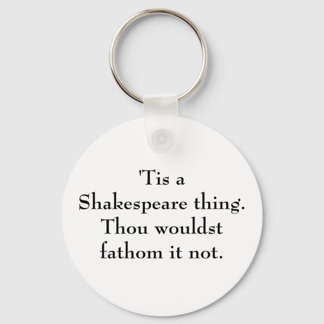 Llavero Es una cosa de Shakespeare. (Anverso)