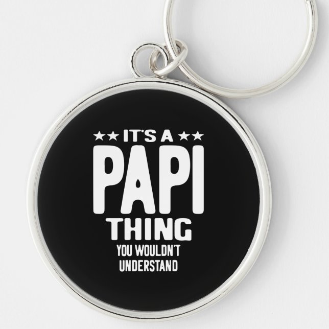 Llavero Es una cosa papi | Regalo de padre (Frente)