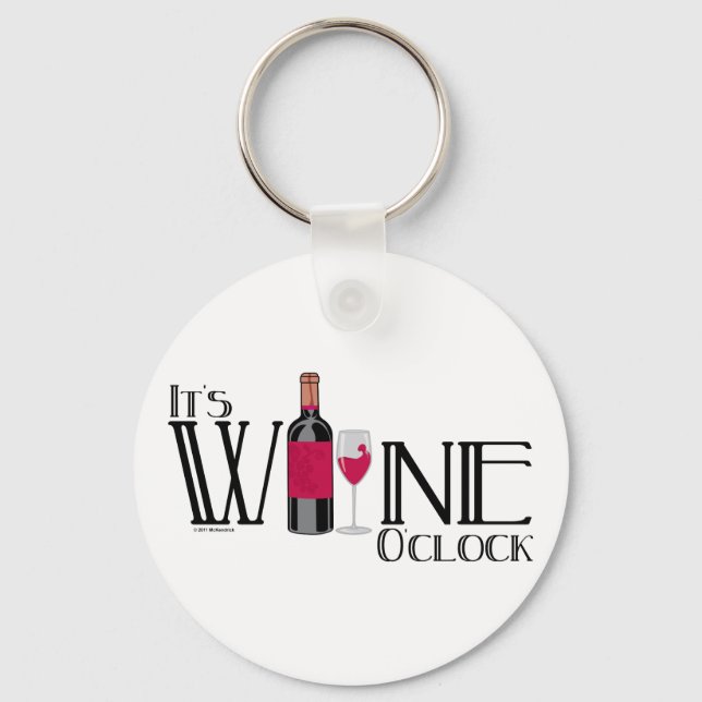 Llavero Es Wine O'clock (Anverso)