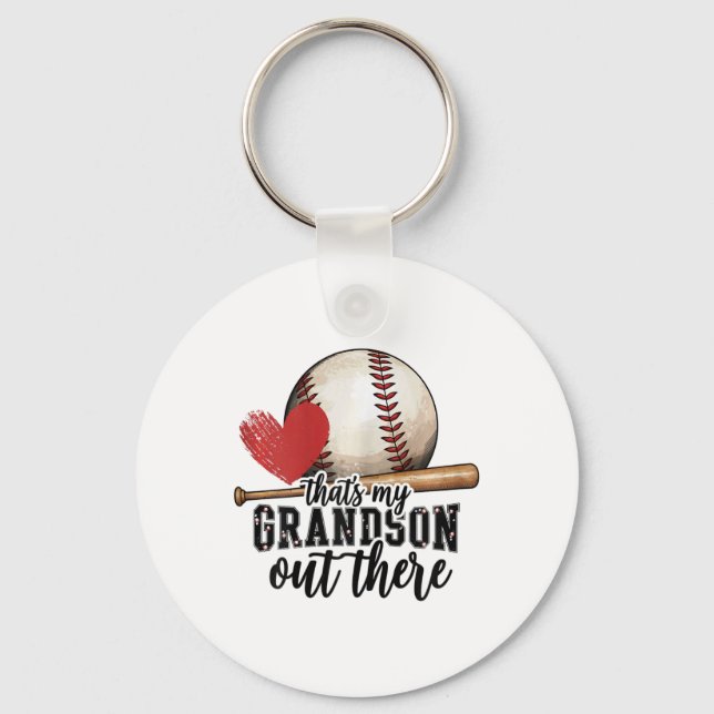 Llavero Esa es mi nieto ahí fuera Abuela Bysebyll Moth (Anverso)