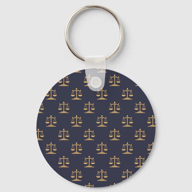 Llavero Escala de justicia en cadena de claves de antecede (Anverso)