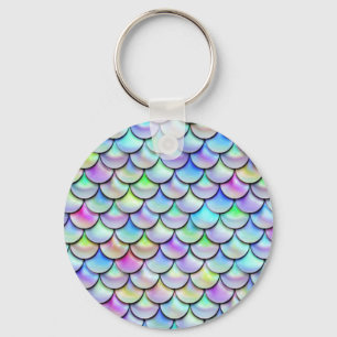 Llavero Escala de sirenas de burbujas arcoiris