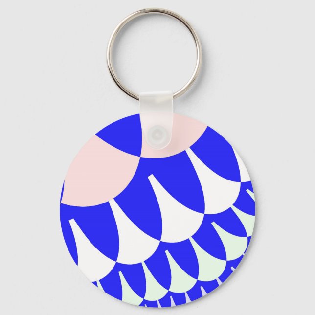 Llavero Escalas azul y blanco (Anverso)