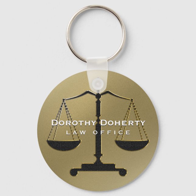 Llavero Escalas de justicia | Abogado (Anverso)