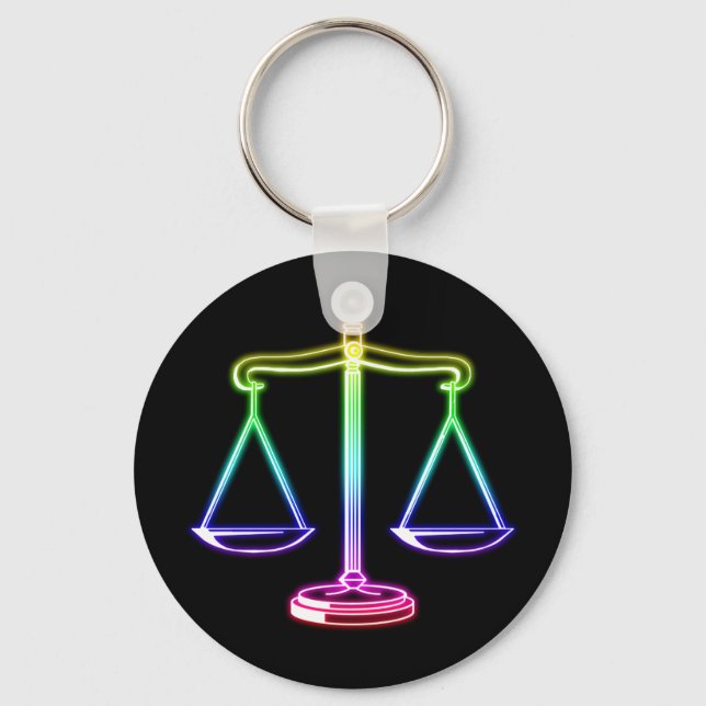 Llavero Escalas de justicia | Ley (Anverso)