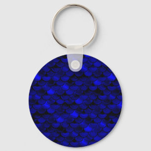 Llavero Escalas de sirena azul oscuro