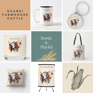 Llavero Escandi Farmhouse Cattle, personalizado
