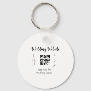 LLAVERO ESCANEO DE SITIO WEB DE BODAS QR NOMBRE DE PAREJA 